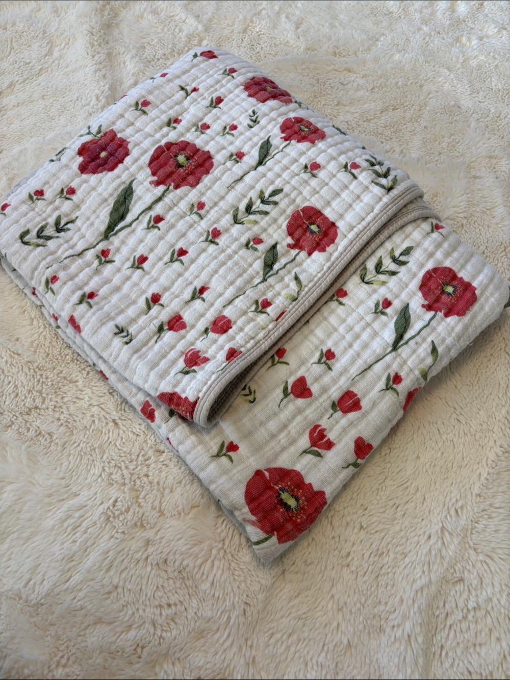Little Unicorn Muslin Summer Poppy Blanket